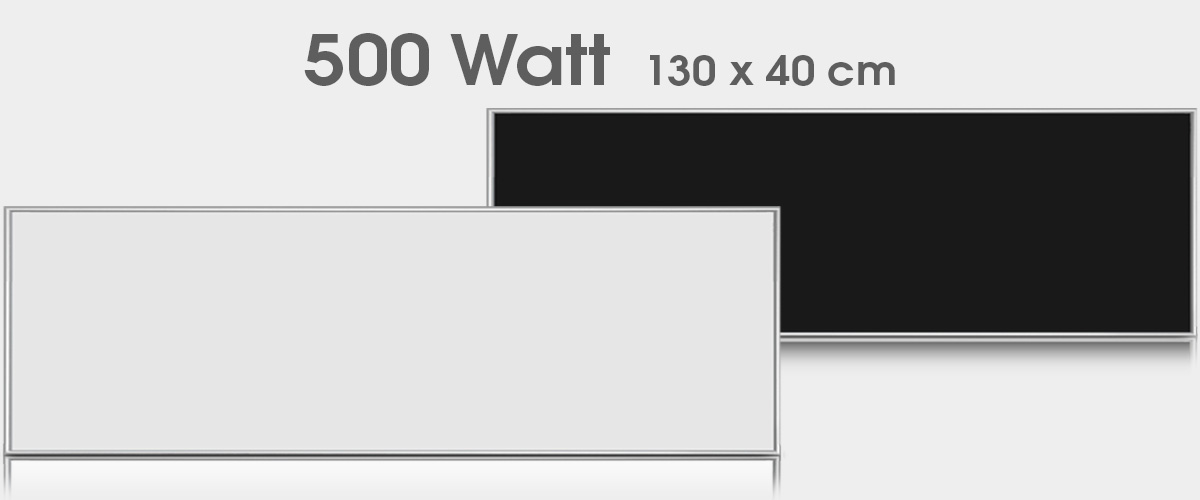 Standard Infrarotheizungen 500 Watt 130 x 40 cm